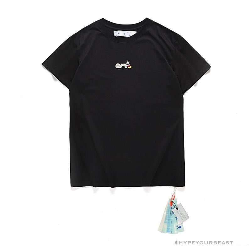 OFF-WHITE Mickey Bluff Face Tee Shirt 'BLACK'