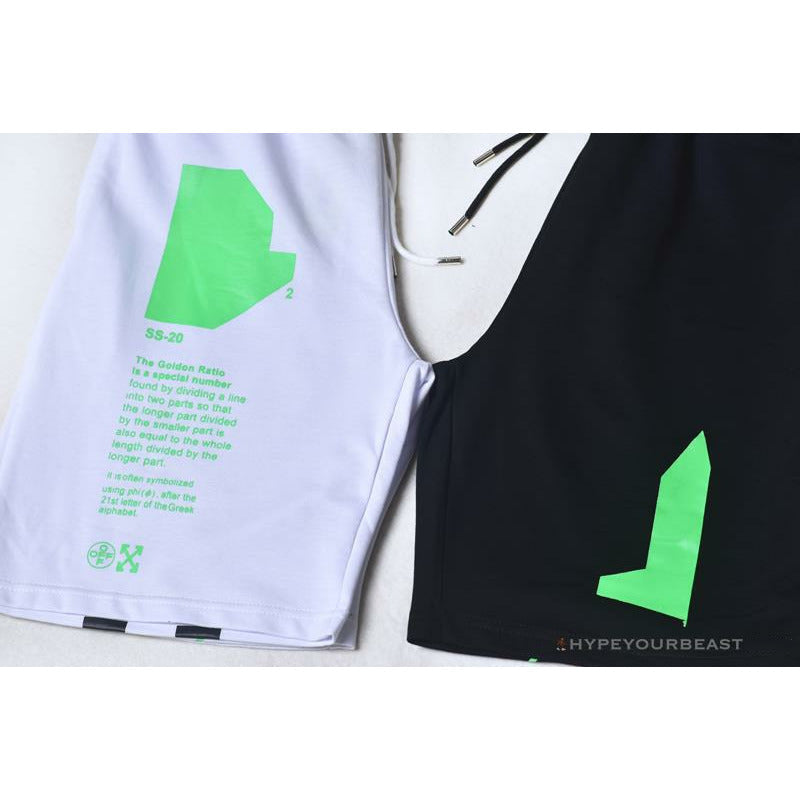 OFF-WHITE Golden Ratio Shorts 'BLACK'