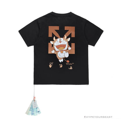 OFF-WHITE Year of the Ox Doraemon Arrow Tee Shirt 'BLACK'