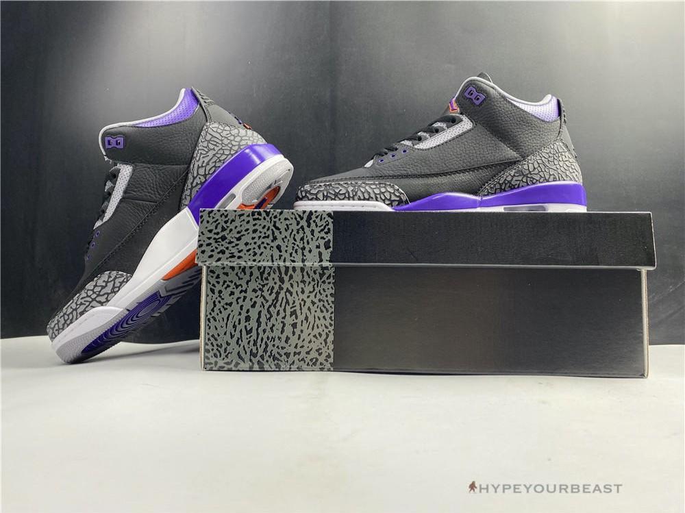 Air Jordan 3 'Court Purple Black Cement'