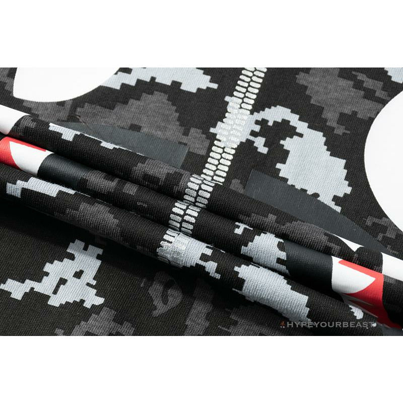 BAPE Digital Pixel Camouflage Tee Shirt 'BLACK'