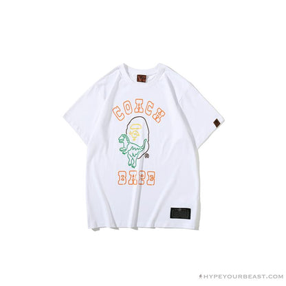 BAPE Little Dinosaur Cartoon Line Tee Shirt