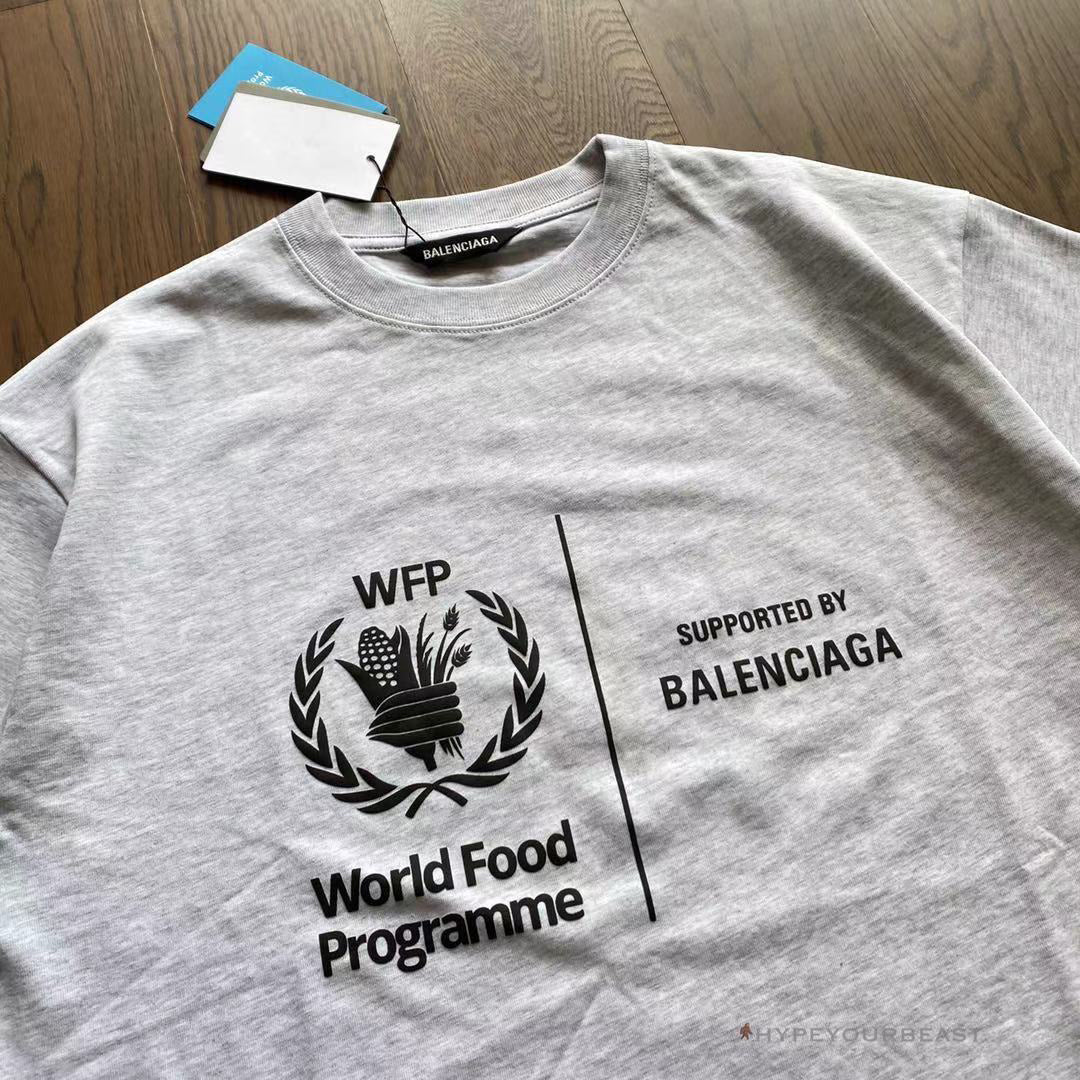 BCG Support Word Food Programme Tee Shirt Grey