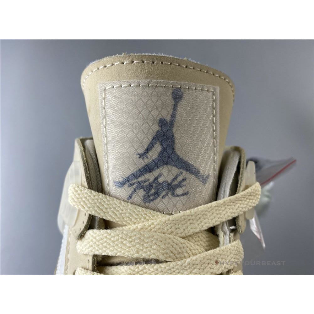 Off White X Air Jordan 4 Sail