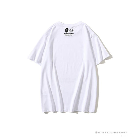 BAPE Co-Branded Fly Boy Tee Shirt 'WHITE'