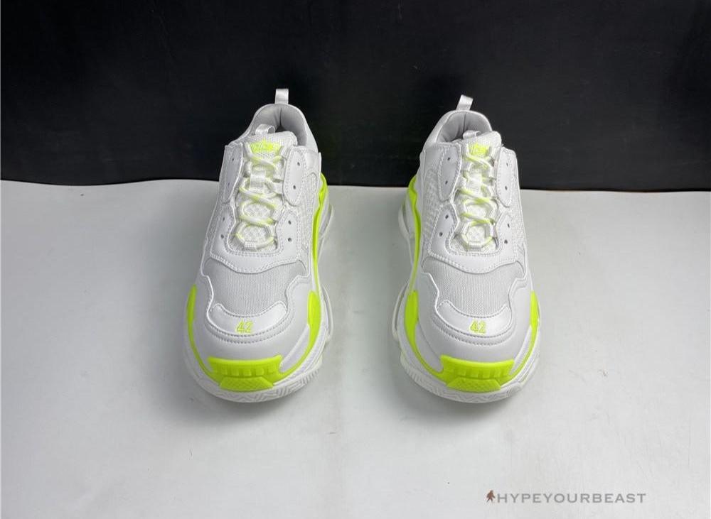 BCG Triple S White Neon Yellow