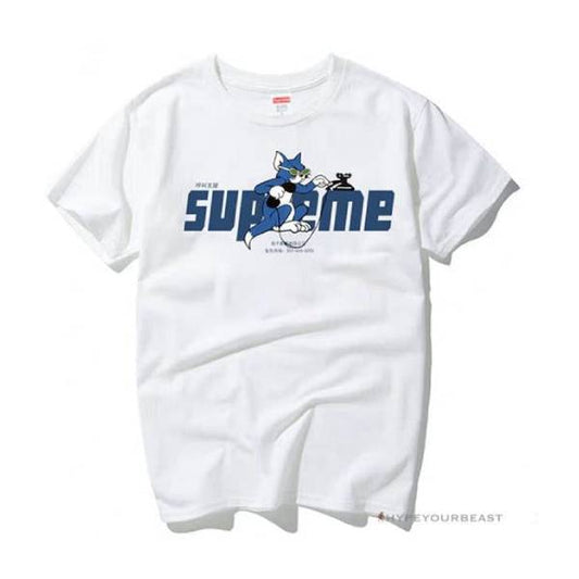 Supreme Tee Shirt Tom & Jerry White