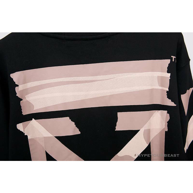 OFF-WHITE Rubber Strip Arrow Long Sleeve Shirt 'BLACK'