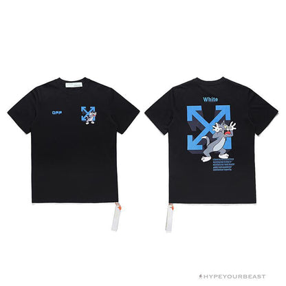 OFF-WHITE Tom and Jerry Loose Tee Shirt 'BLACK'