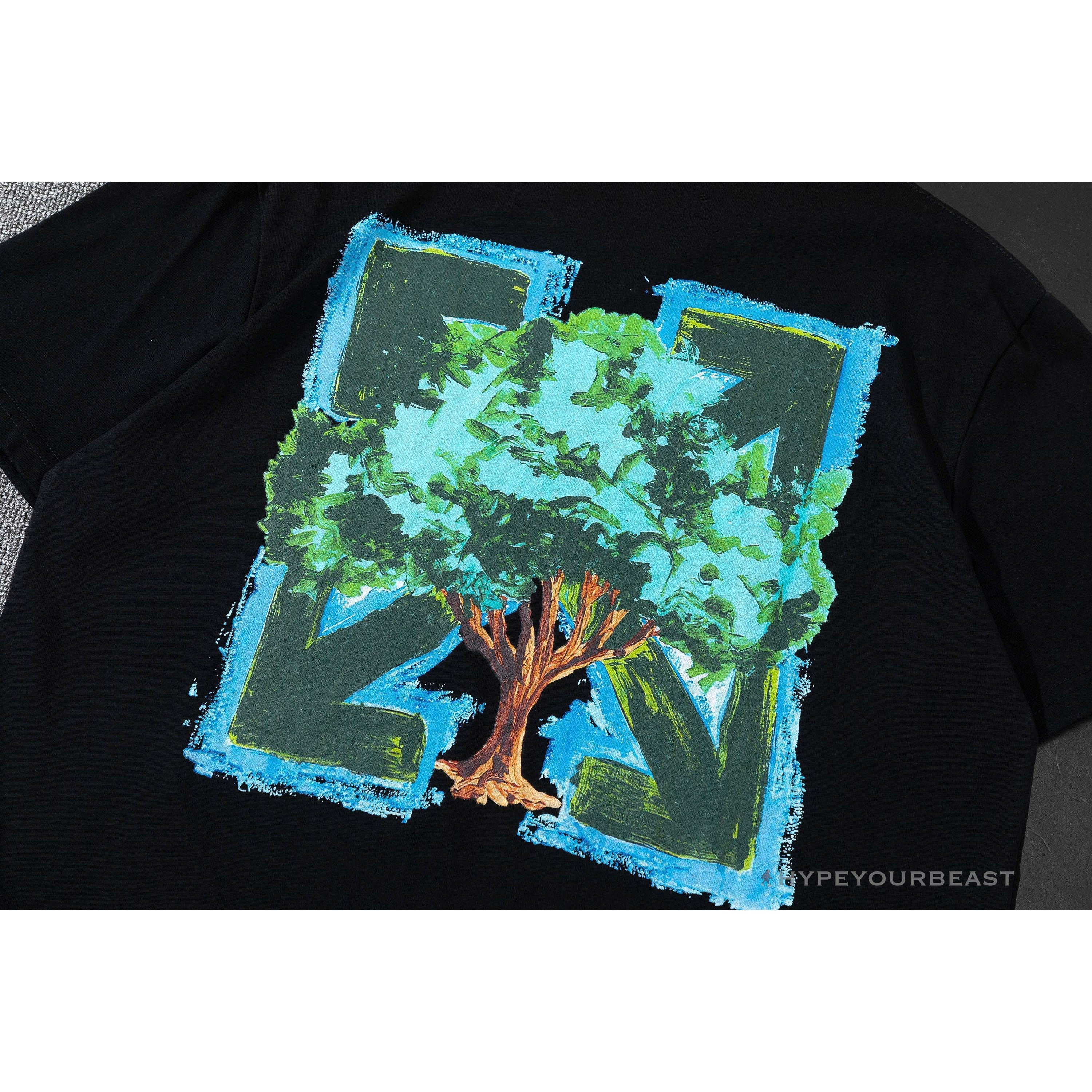 OFF-WHITE Big Tree HD Pattern Tee Shirt 'BLACK'
