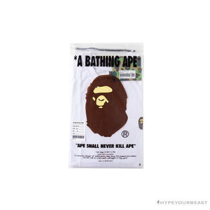 BAPE Readymade Small Bee Camouflage Letter Tee Shirt 'GREEN'