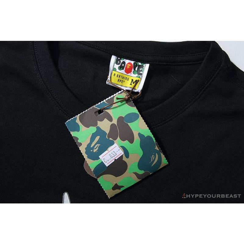 BAPE NYC New York Limited Purple Camouflage Ape Head Tee Shirt 'BLACK'
