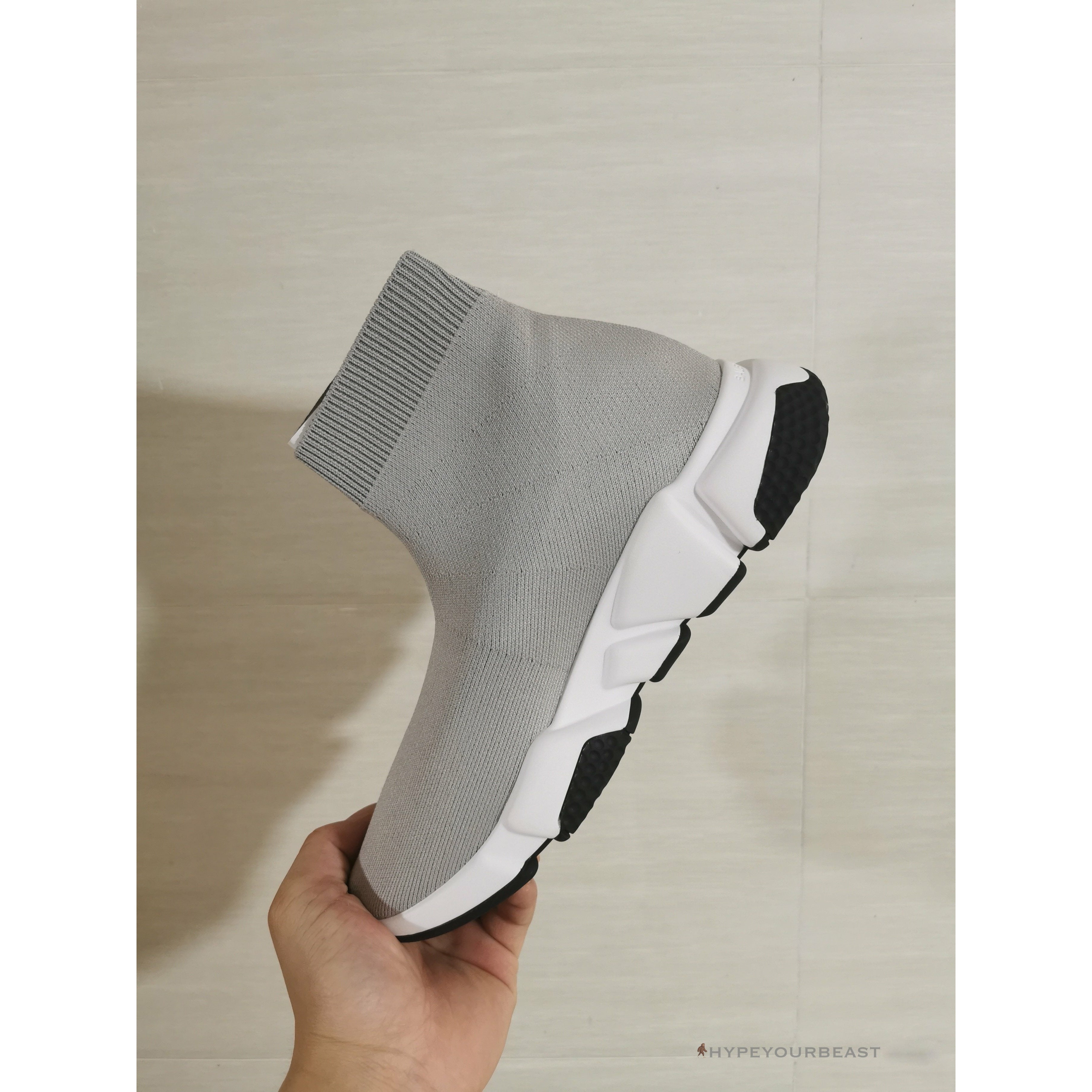 BCG Sock Sneakers Grey Graffiti Sole