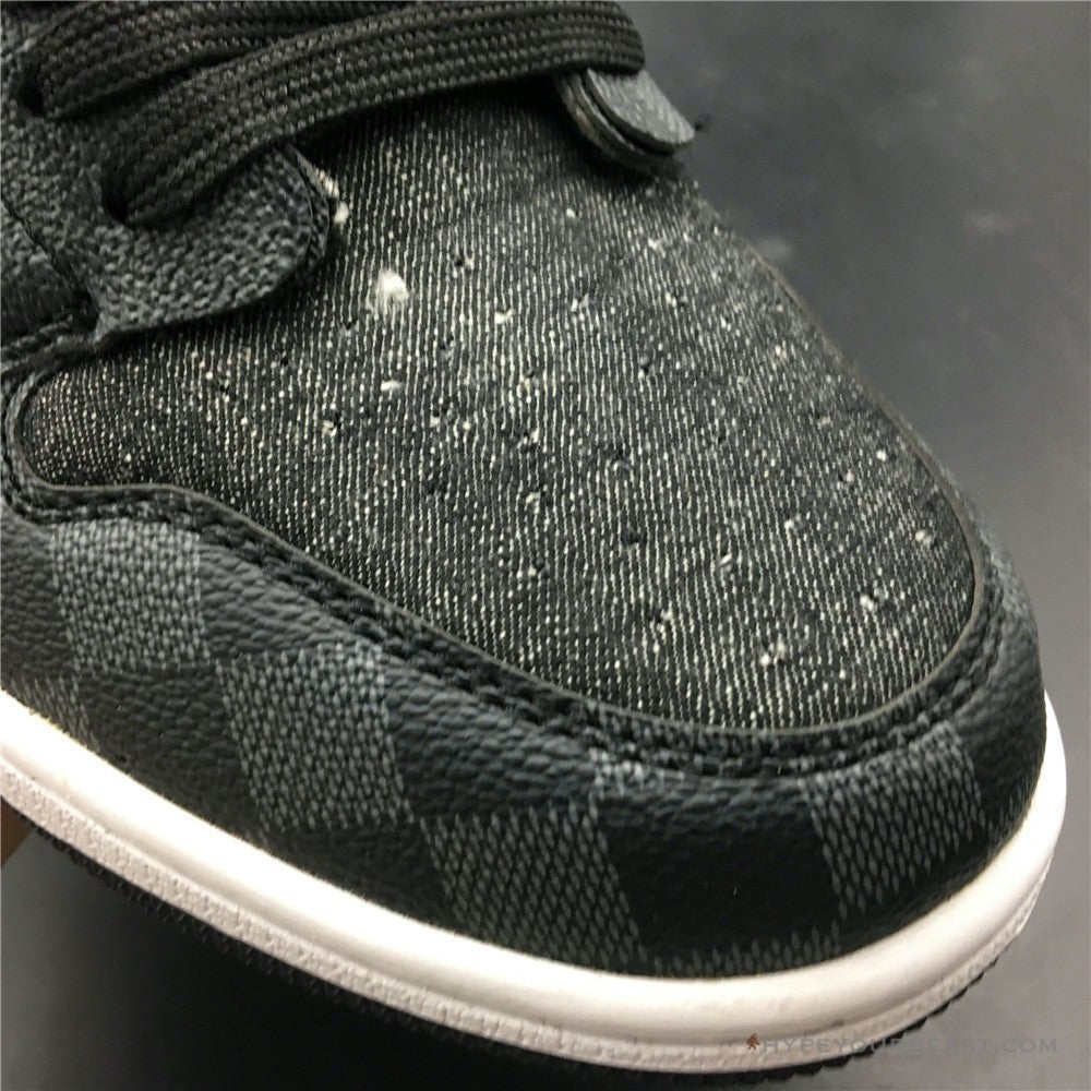 Off White X Jordan 1 X LV Black