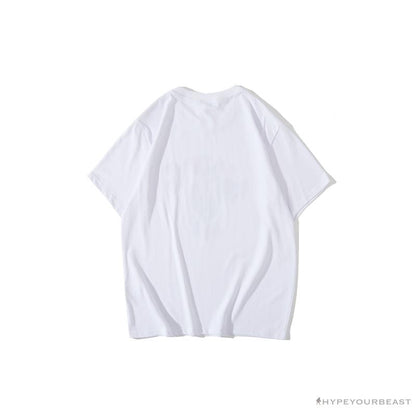 BAPE Baby Milo Color Letter Monkey Tee Shirt 'WHITE'