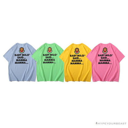BAPE Baby Milo Watermelon Little Monkey Tee Shirt 'PINK'