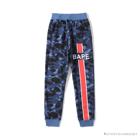 BAPE x PSG Paris Saint-Germain Camouflage Blue Pants
