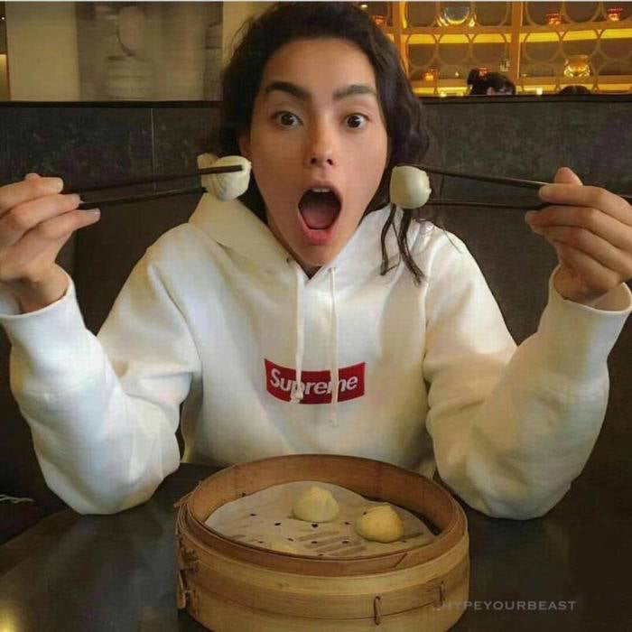 Supreme Box Logo Hoodie White Red