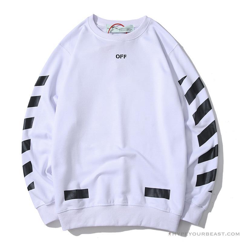 OFF-WHITE Classic Basic Cotton Terry Long Sleeve Shirt 'WHITE'