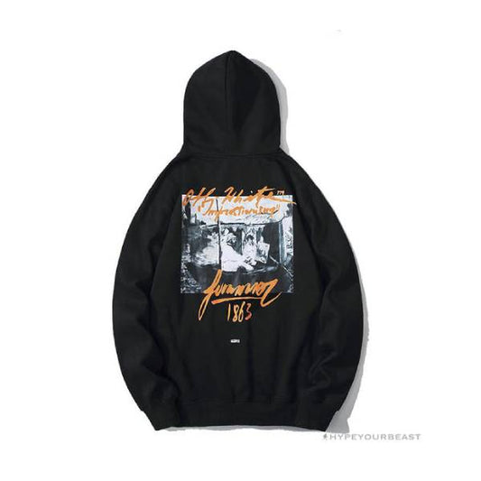 OFF-WHITE CO VIRGIL ABLOH 1863 Monet Hoodie 'BLACK'