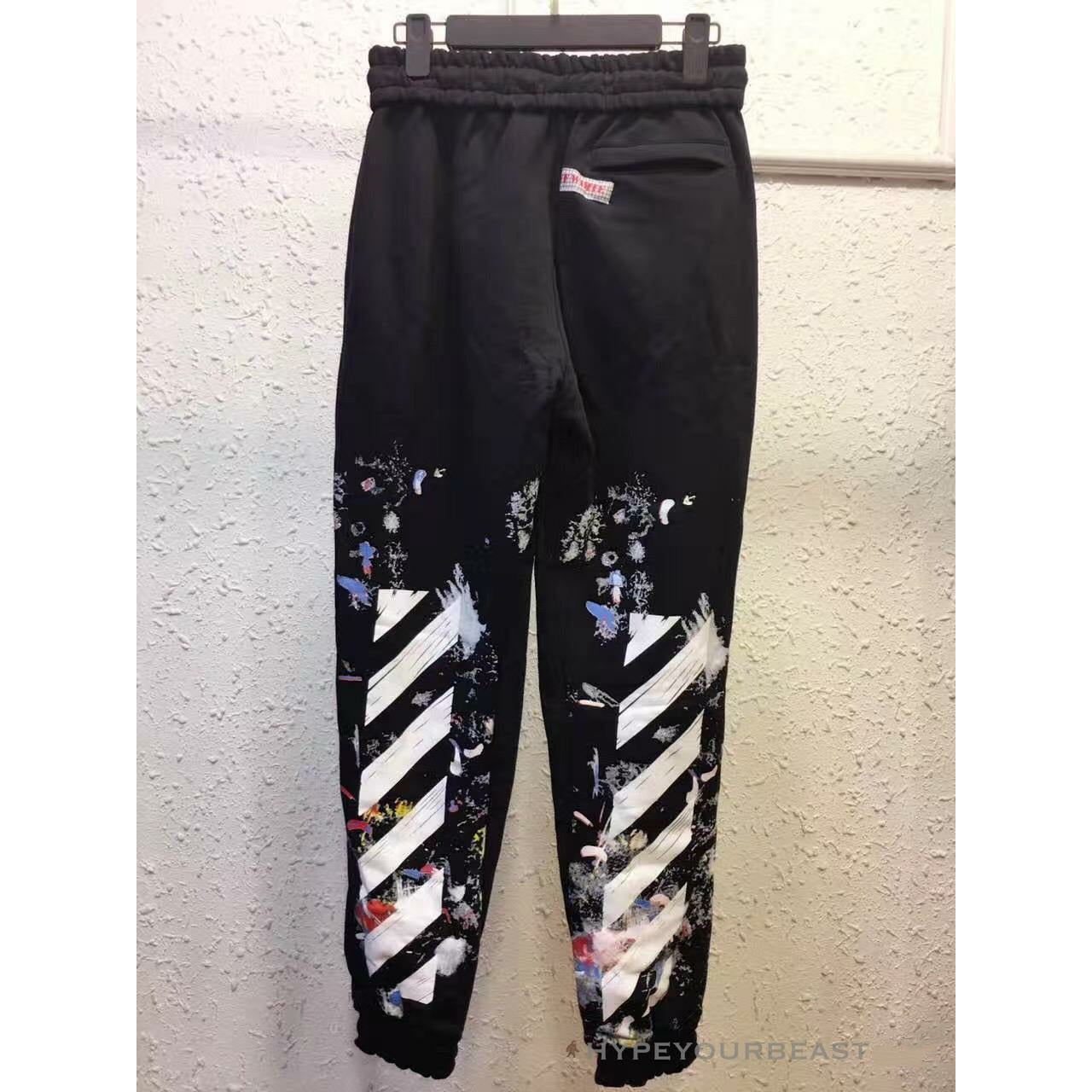 OFF-WHITE Pants Black Paint