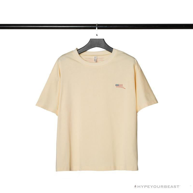 OFF-WHITE Loose x Oversized Chest Tee Shirt 'BEIGE'