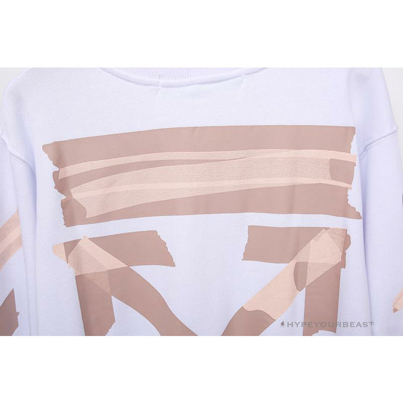 OFF-WHITE Rubber Strip Arrow Long Sleeve Shirt 'WHITE'