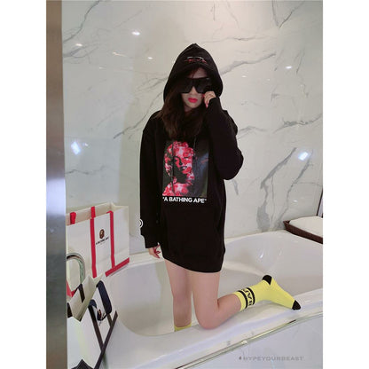 BAPE Marilyn Monroe Powder Camouflage Hoodie 'BLACK'