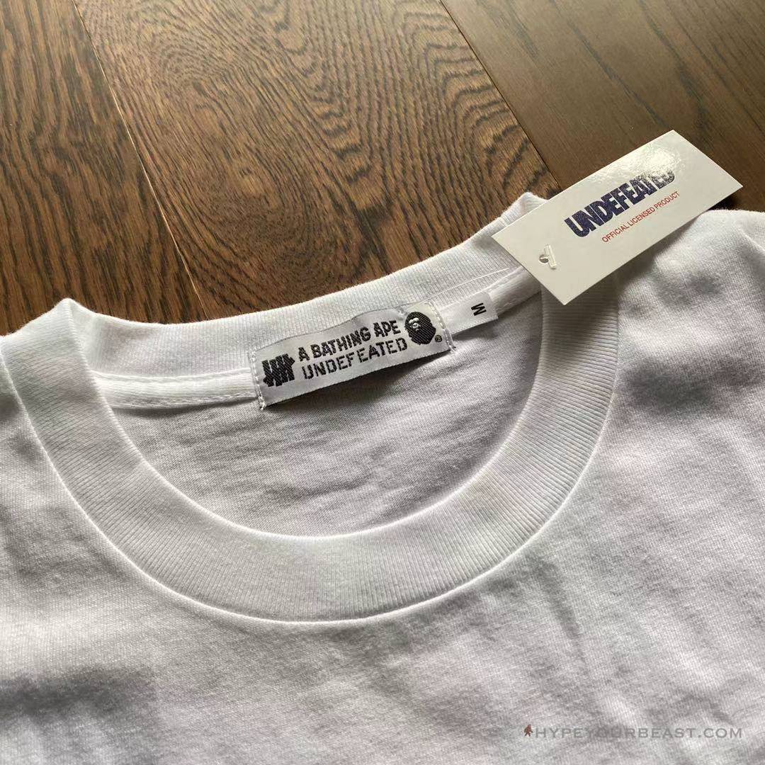 UNDFTD X Bape Tee Shirt White