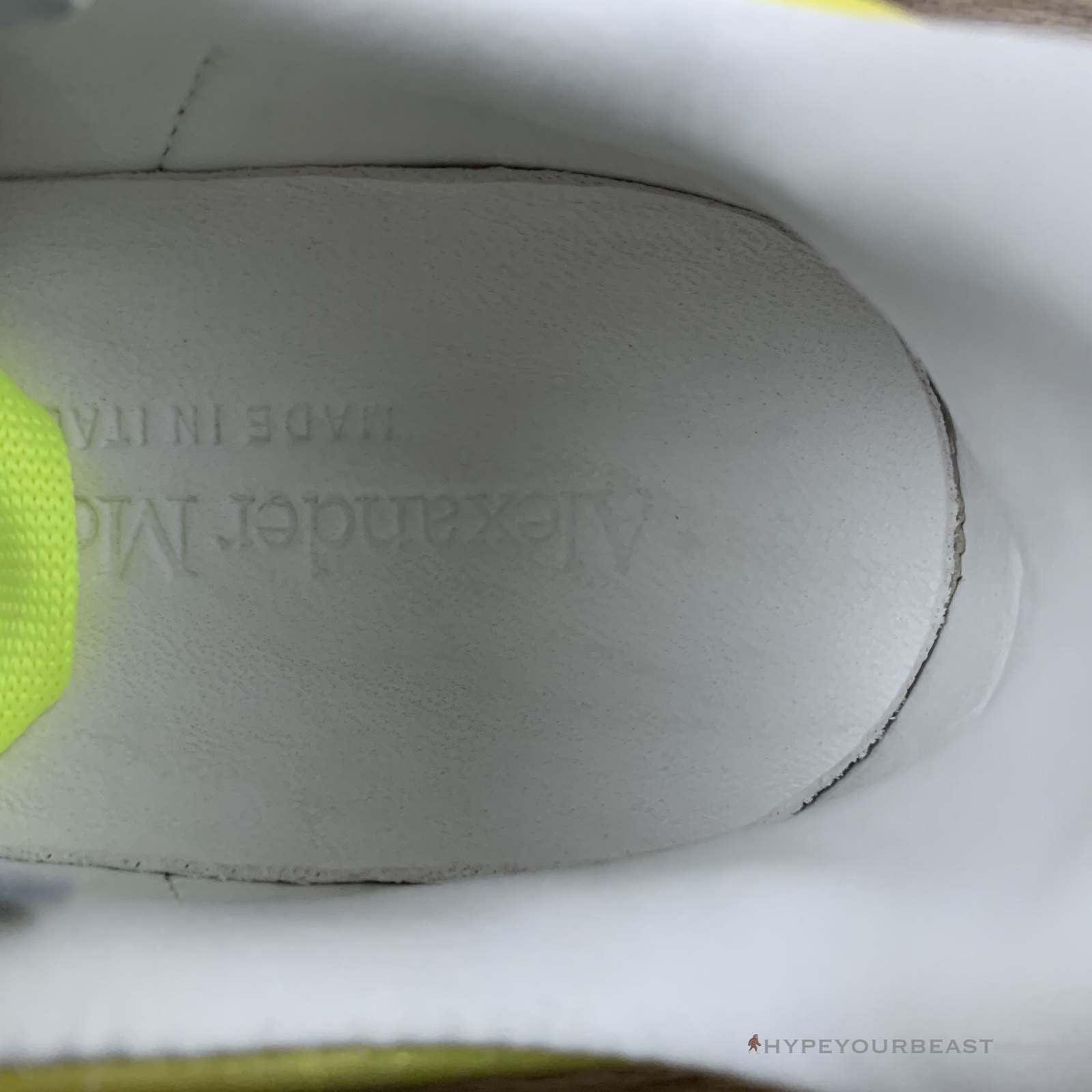Alexander McQueen White / Highlighter Yellow