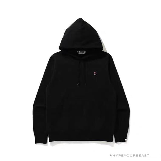 BAPE Classic Ape Head Embroidered Standard Cotton Terry Hoodie 'BLACK'
