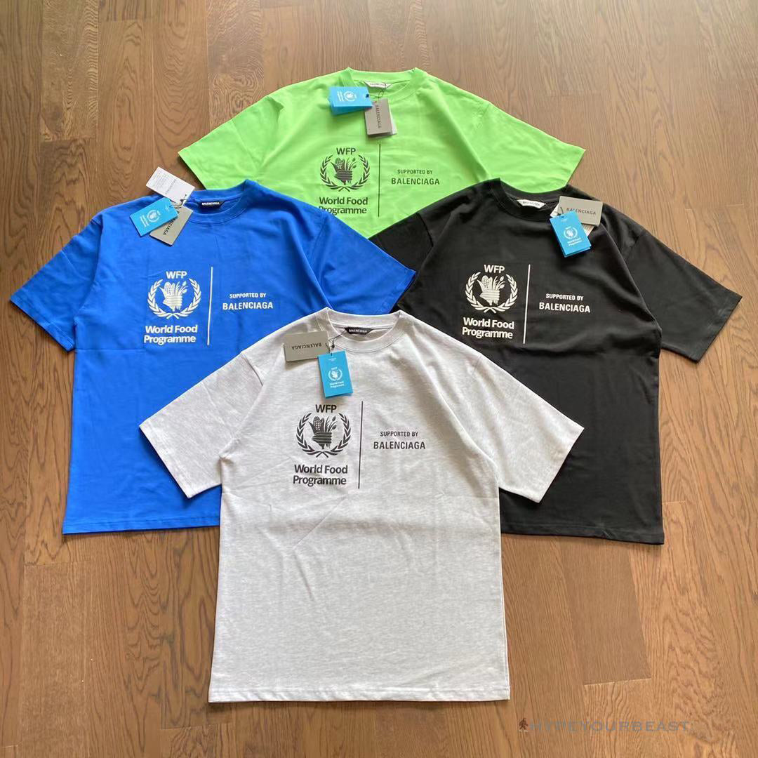 BCG Support Word Food Programme Tee Shirt Blue