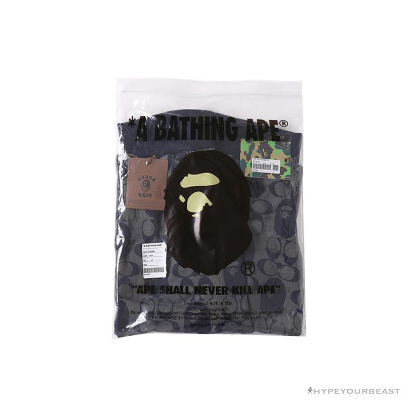 BAPE x COACH Co-Branded Dark-Blue Shorts