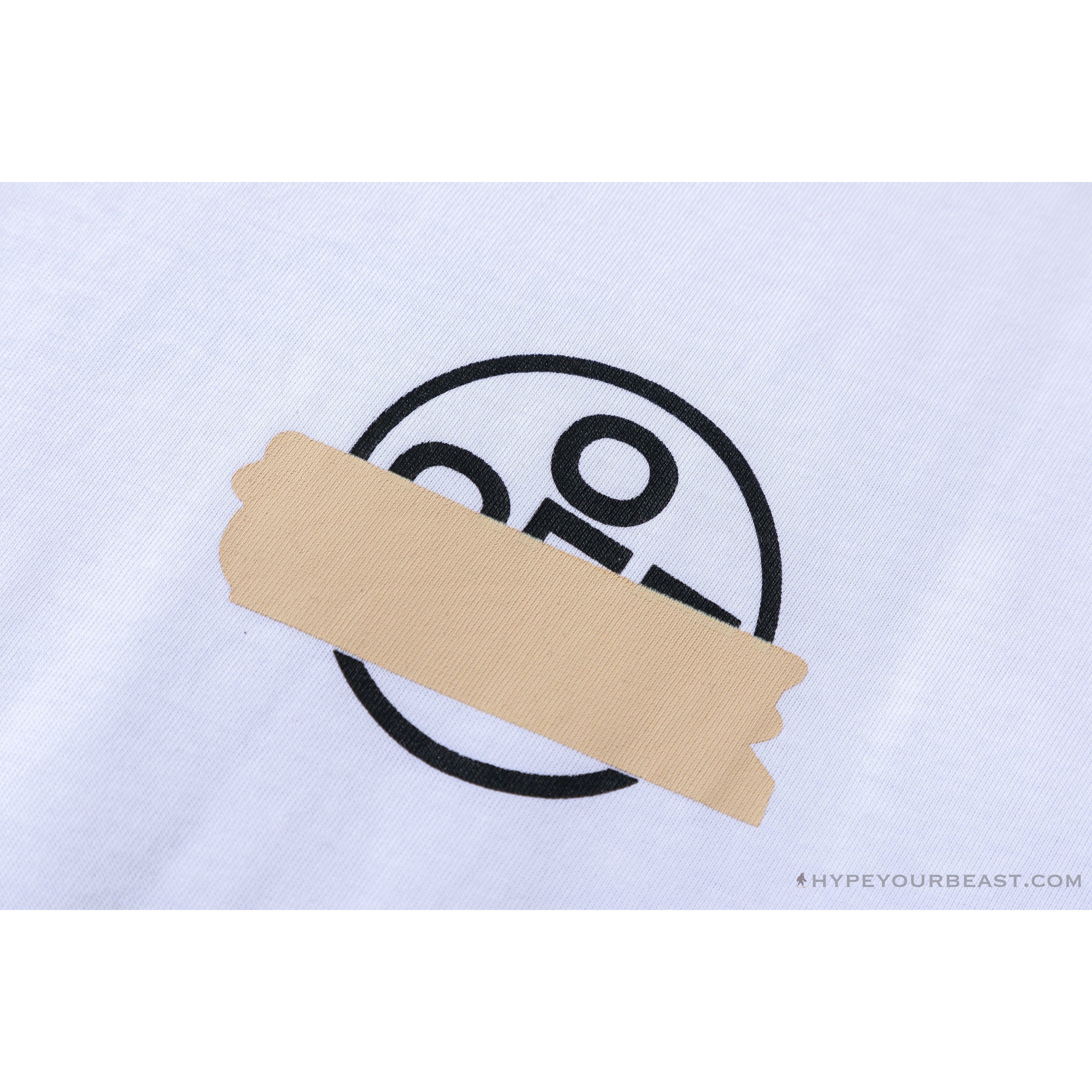 OFF-WHITE Classic Cross Yellow Arrow Tape Tee Shirt 'WHITE'