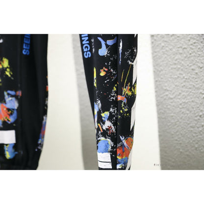 OFF-WHITE Pants Black Paint