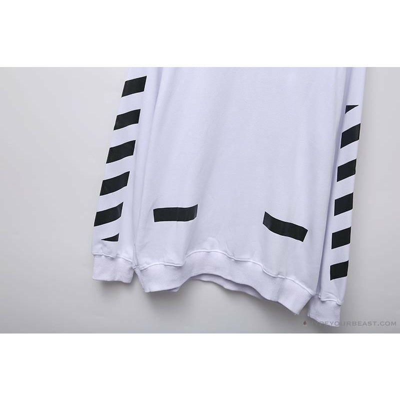 OFF-WHITE Classic Basic Cotton Terry Long Sleeve Shirt 'WHITE'