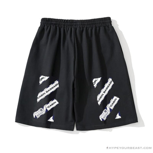 OFF-WHITE Cabin Baggage Shorts 'BLACK'
