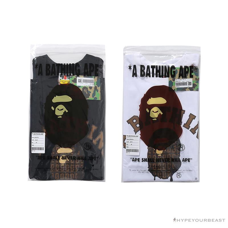 BAPE Valentine's Day Chocolate Ape Head Tee Shirt 'BLACK'