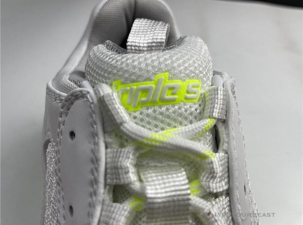 BCG Triple S White Neon Yellow