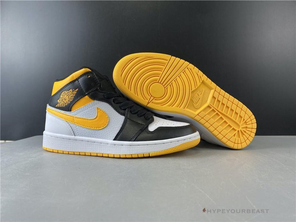 Air Jordan 1 Mid 'Red Yellow Swoosh'