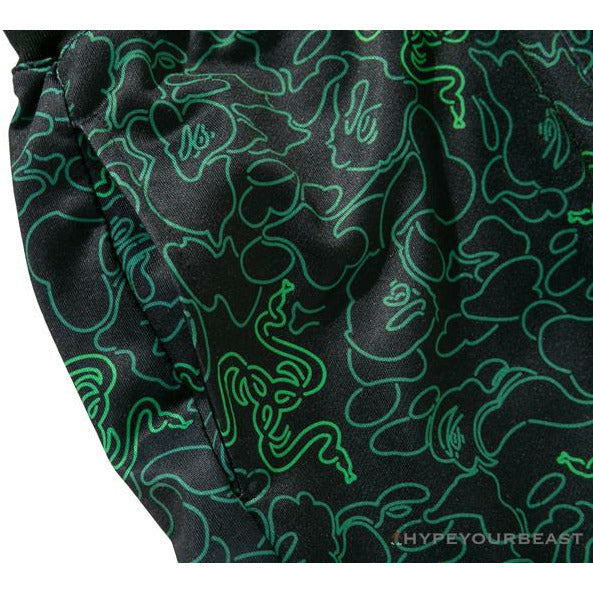 BAPE x RAZER Co-Branded Gaming Camouflage Green Pants