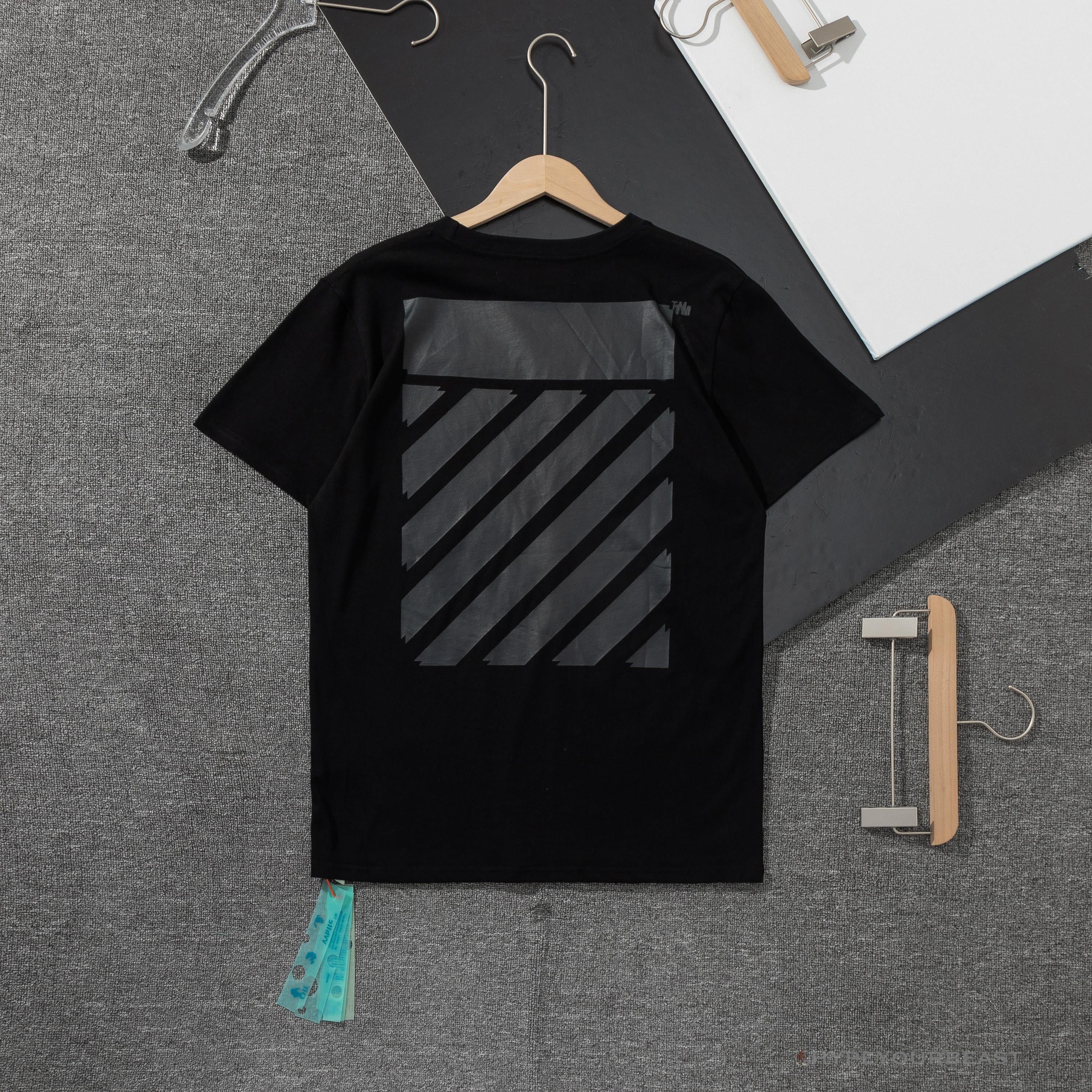 OFF-WHITE Double Tee Shirt 'BLACK'