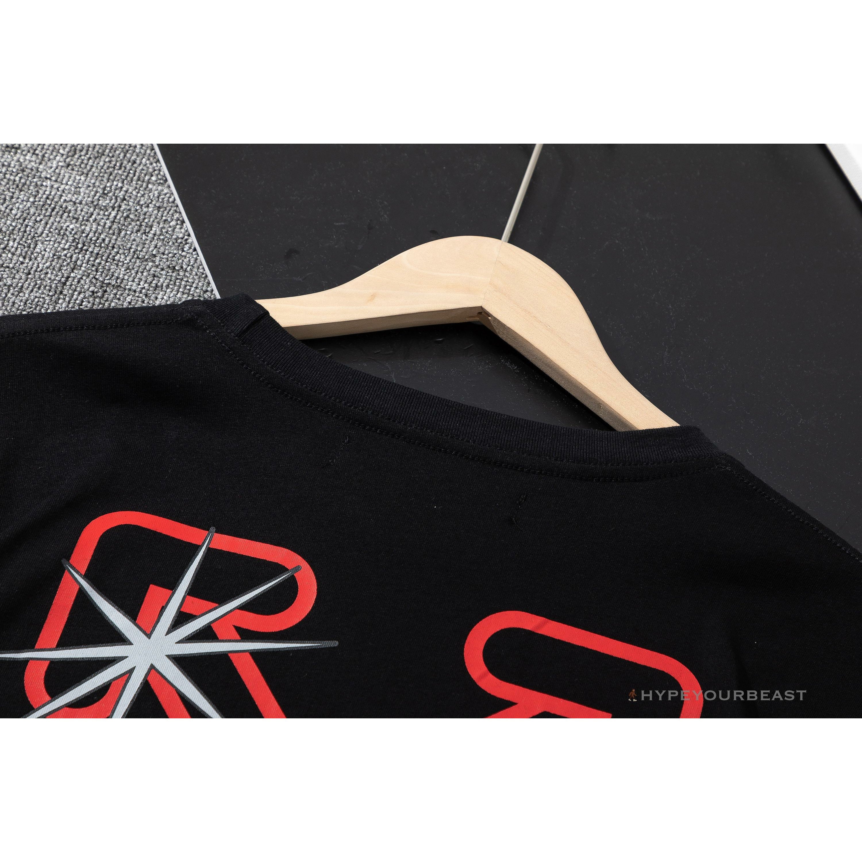 OFF-WHITE Red Flash Cross Arrow Tee Shirt 'BLACK'
