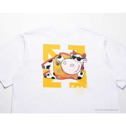 OFF-WHITE Hawaiian Cow Arrow Tee Shirt "WHITE'