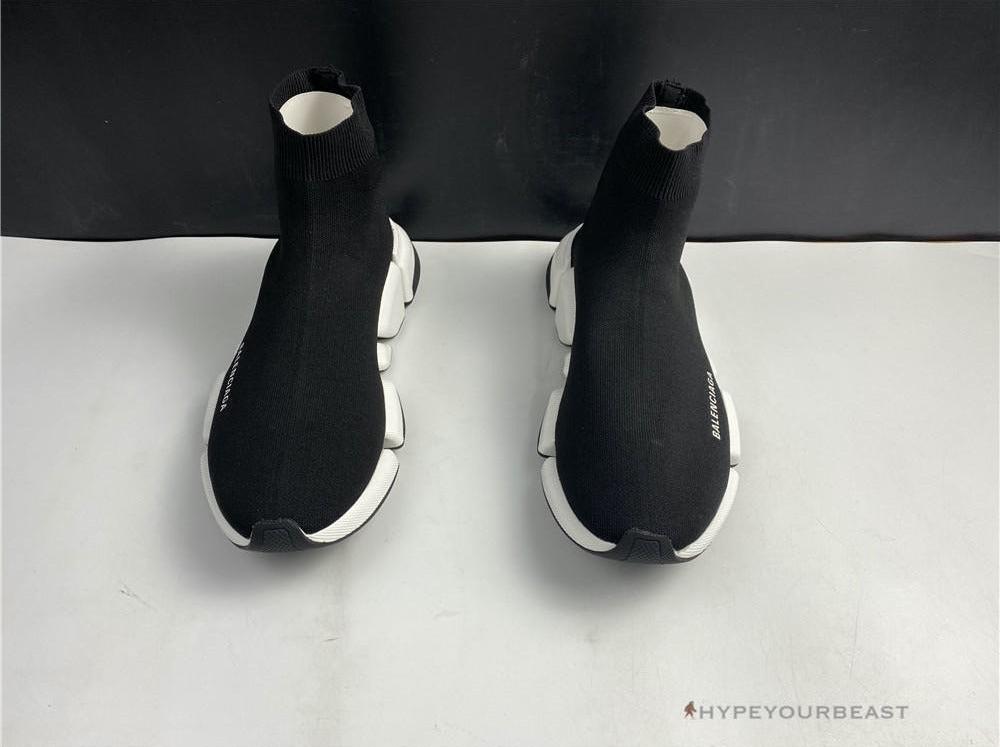 BCG Sock Sneakers Black / White Sole