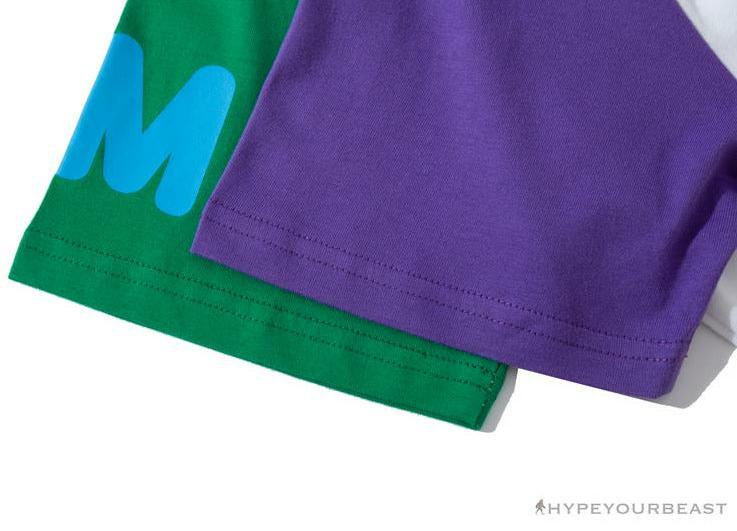 BAPE Baby Milo Cartoon Vest Color Matching Tee Shirt