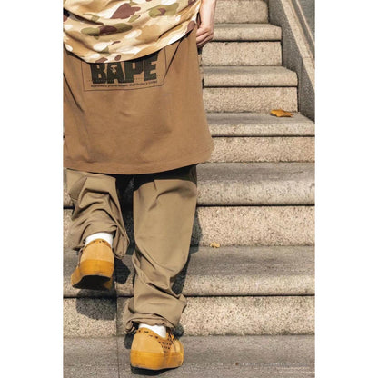 Bape Long Sleeve Tee Shirt Brown
