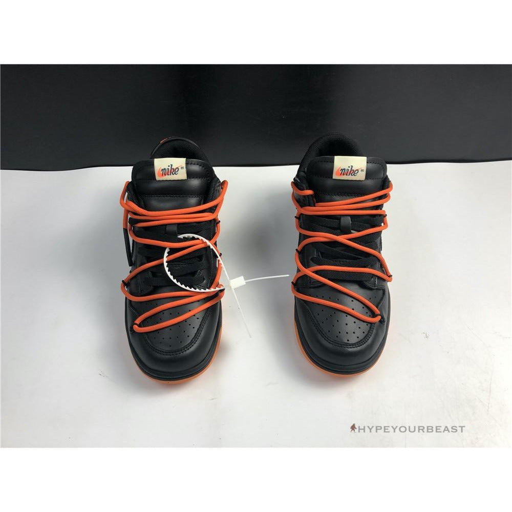 Off White X Nike Dunk Low Black Orange