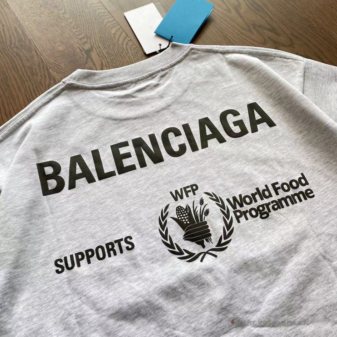 BCG Support Word Food Programme Tee Shirt Grey
