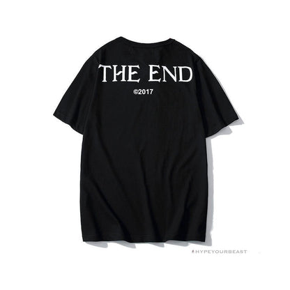 OFF-WHITE CO VIRGIL ABLOH Portrait Tee Shirt "BLACK'